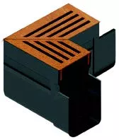 Aco ACO Slimline hoekstuk + CorTen designrooster (19013)