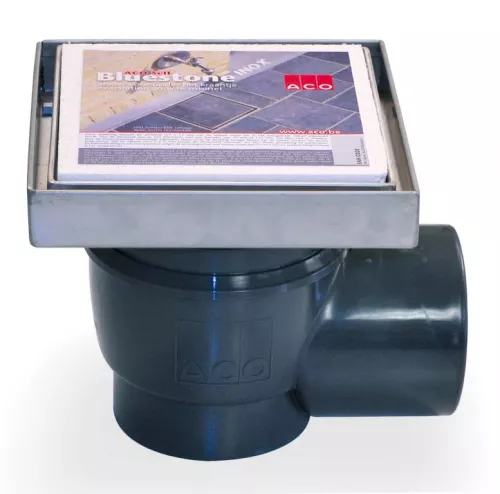 Aco BlueStone put RVS opzet met zijuitlaat (0BIH001)