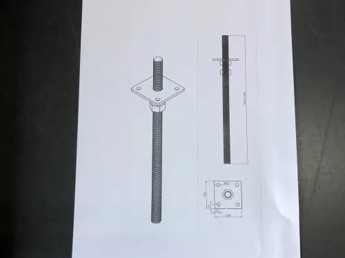 Stones4u Bevestigingsset poeren M24, lang 500 mm (759118)